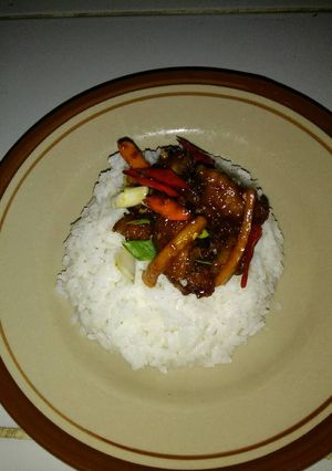 Foto resep Sticky Chilli Beef (tumis stick daging cabai)