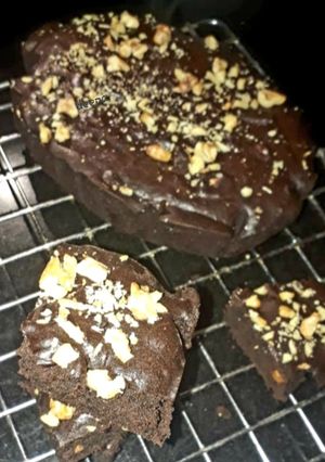 A picture of Eggless brownie.
