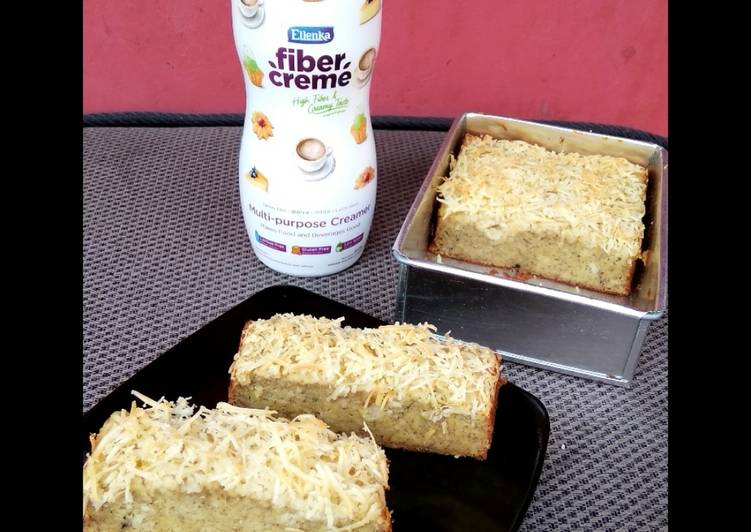 Banana cake nutrijel with fibercreme (no tepung) cake diet