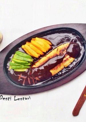 Foto resep Banana steak avomango with vla chocolate