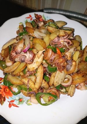 Foto resep Jengkol Cumi Asin Cabe Ijo