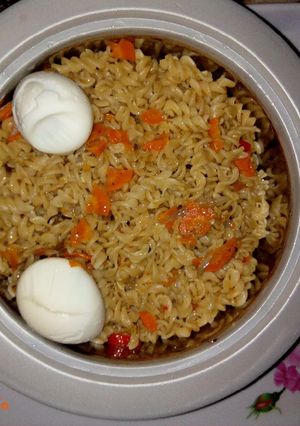 Dafadukar macaroni ainihin hoton girkin