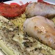 Pollo asado con verduras