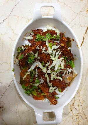 A picture of Crispy chilli potato.