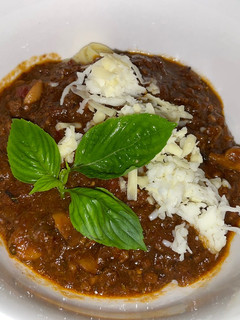 A picture of None Italian spaghetti Bolognese (made with love).