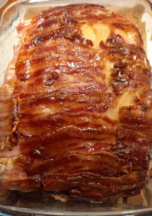 Baconos rakott csirkemell recept fotója