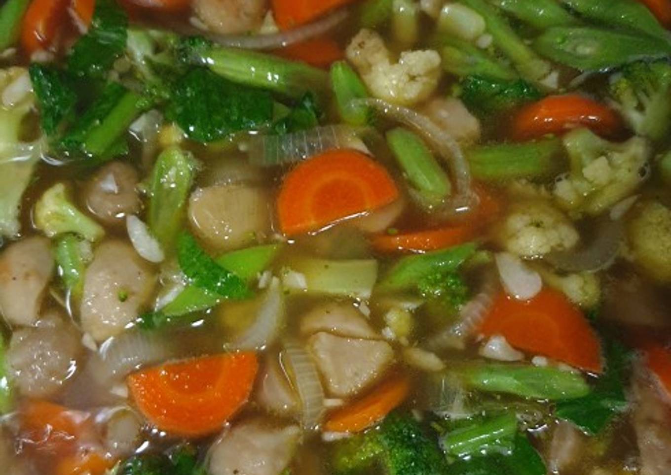 Capcay sayur kuah