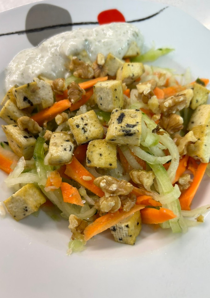 Una foto de Tallarines fríos con Tofu