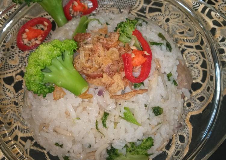 Resep Bumbu Dapur Nasgor teri Medan+brokoli+baso