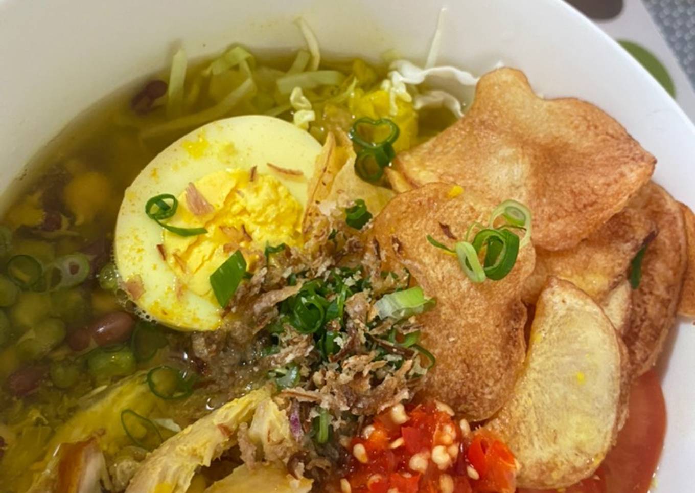 Soto Ayam Bening (w/ Special Topping)