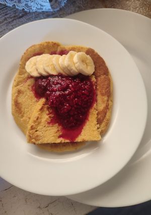 Una foto de Hot cakes de avena y manzana 🍏