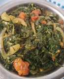 Suva Palak nu shak (Spinach & dill vegetable)