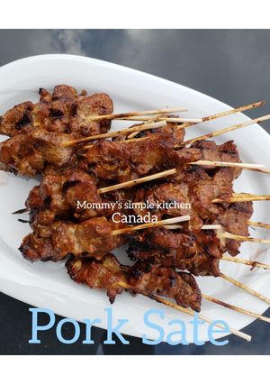 Foto resep Pork Sate bumbu sederhana