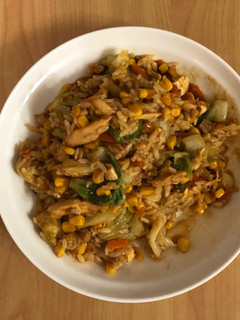 辣炒雞炒飯 的食譜成品照片