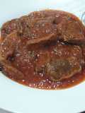 Lengua con tomate