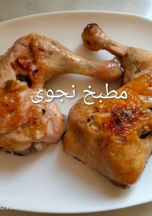 صورة لوصفة افخاذ الدجاج مشوية في الفرن