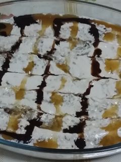 صورة لوصفة كيكة الشوفان وجوز الهند بالمهلبية