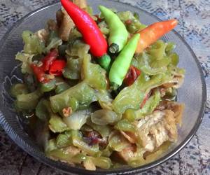 Resep mudah Tumis pare Mantul Banget