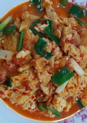 Foto resep Telur Tomat Pedas Asam Manis