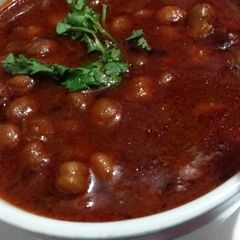 A picture of Kale chhole.