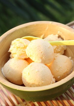 Hình của món Kem dưa lưới.