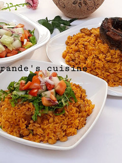 A picture of Palm oil jollof rice.
