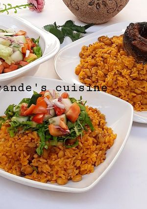 A picture of Palm oil jollof rice.