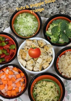 A picture of Healthy Tofu & Veggie Soup 🥣.