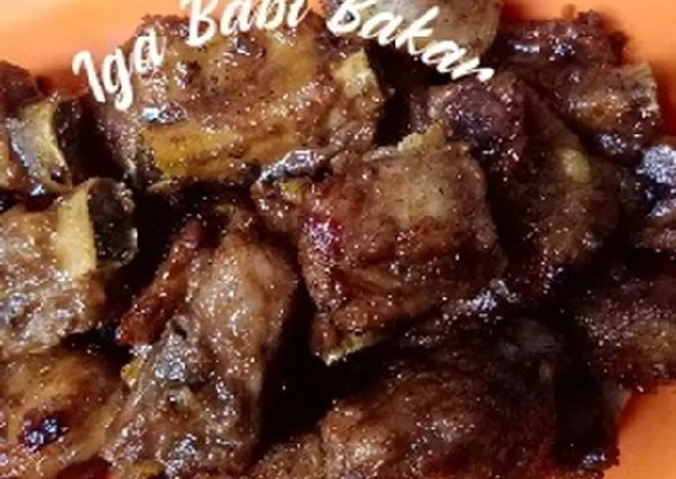 #077 Iga Babi Bakar Madu (Non-halal)