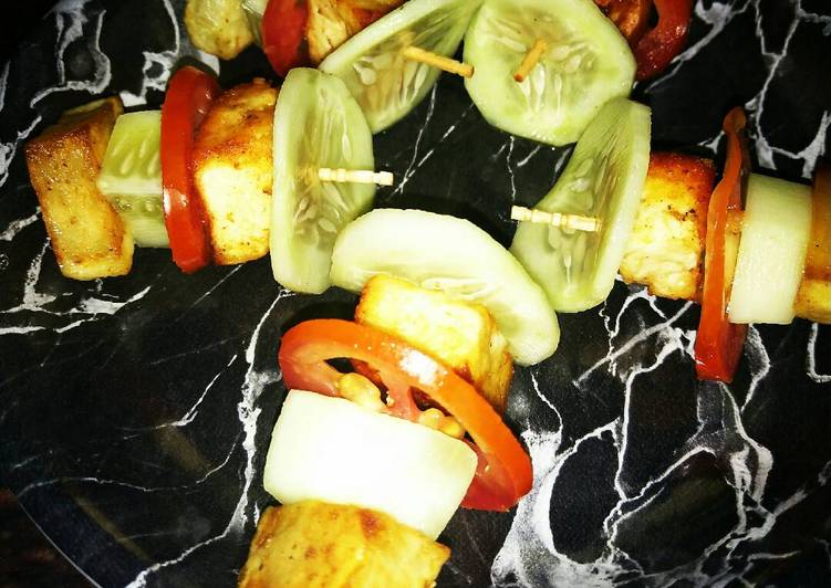 Paneer, potato salad stick