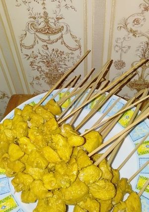 Foto resep Sate ayam bumbu rujak