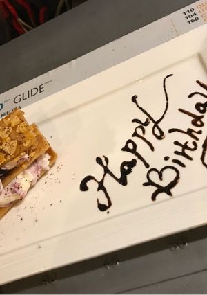 那天我發現一個好友生日 的食譜成品照片