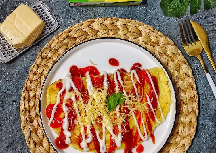 Resep Terbaik Souffle Cheese Omelette Ala Warung