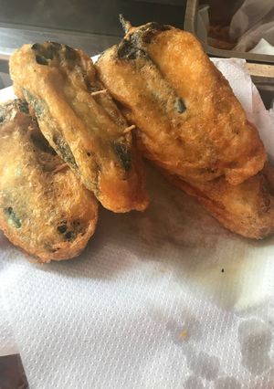Una foto de Chiles rellenos