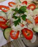 Салат 🥗 с курицей, уткой и овощами
