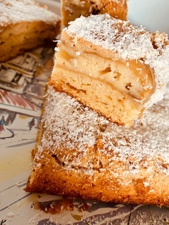 Una foto de 🥧BUDÍN🥧 MUY HÚMEDO DE 🍎MANZANAS🍎