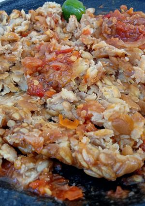 Foto resep Penyetan Tempe Udang Rebon