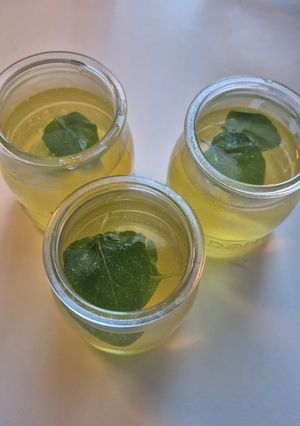 Una foto de Gelatina de Limón a la menta