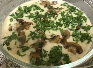 صورة لوصفة شوربه الفطر