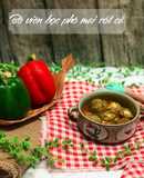 Bò viên bọc phô mai sốt cà chua