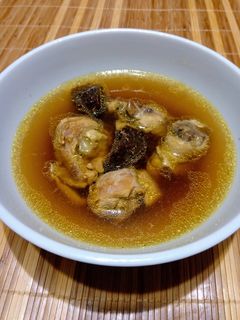 老菜脯雞湯(電鍋料理)(簡單料理) 的食譜成品照片