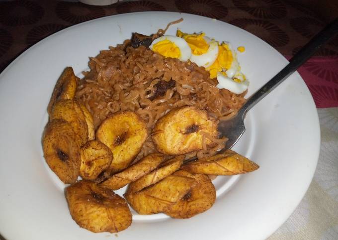 Noodles with plantain