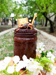 عکسی از دستور کیک شیشه ای (بدون فر)