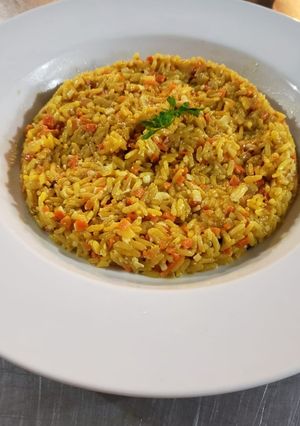 Una foto de Risotto a la Milanese