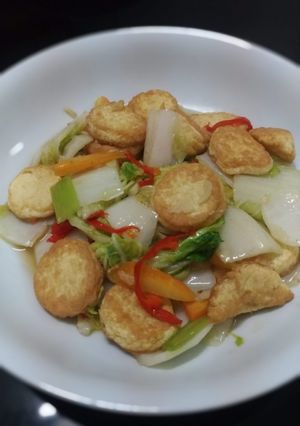 Foto resep Oseng Tofu dan Sawi putih #2