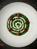 RISOTTO SPINACI, NOCI PECAN, FONDUTA DI CASERA VALTELLINESE