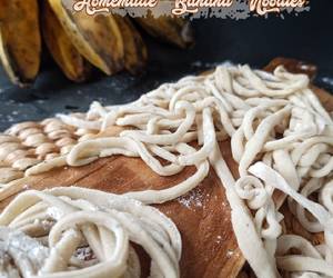 Resep Populer 370. Homemade Banana Noodles (Eggless & Giling Manual) Ala Restoran Resep Populer 370. Homemade Banana Noodles (Eggless & Giling Manual) Ala Restoran