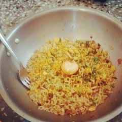 A picture of Jugaadu Chicken Maggi Breakfast.