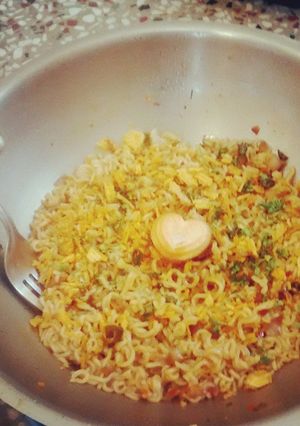 A picture of Jugaadu Chicken Maggi Breakfast.