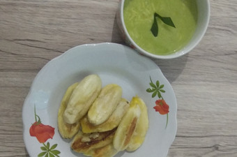 Resep Pisang kepok bakar topping vla pandan keju Wajib Dicoba